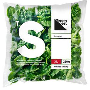 Greenest Babyspenat XL Färdigsköljd 250g Klass1