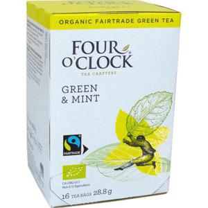 Four O´Clock Grönt Te Mint EKO/Fairtrade 16-p Four O'Clock