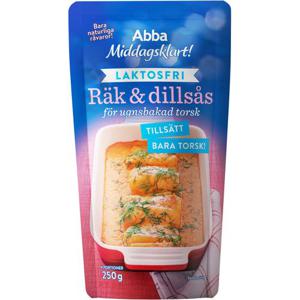 Abba Middagsklart Räk & Dillsås för Ugnsbakad Torsk Laktosfri 250g