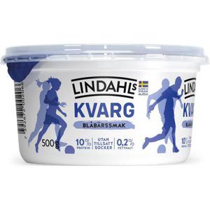 Lindahls Kvarg Blåbär Utan tillsatt Socker 0,2% 500g