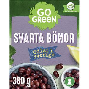 GoGreen Svarta Bönor Svenskodlade 380g