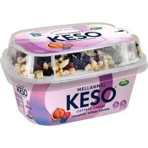 Keso Mellanmål Hasselnöt, Blåbär & Tranbär 150g Arla