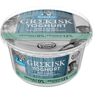 Salakis Grekisk Yoghurt 0% Laktosfri 500g
