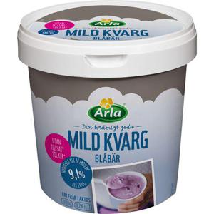 Yalla Kvarg Blåbär Mild Laktosfri 0,2% 1000g Arla