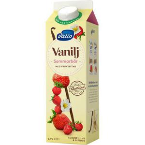 Valio Yoghurt Vanilj/Sommarbär 2,1% 1000g