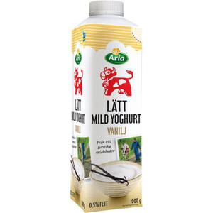 Arla Ko Lättyoghurt Mild Vanilj 0,5% 1000g Arla