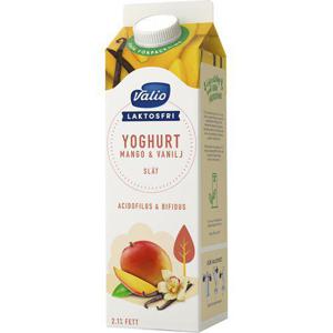 Valio Fruktyoghurt Slät Mango/Vanilj Laktosfri 2% 1l