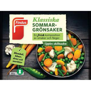 Findus Sommargrönsaker Fryst 600g