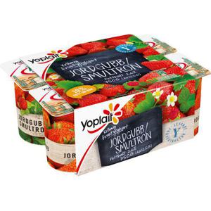 Yoplait Yoghurt Jordgubb & Smultron 6X125g