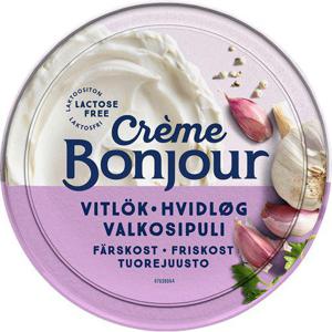 Creme Bonjour Färskost Vitlök Laktosfri 100g Crème Bonjour