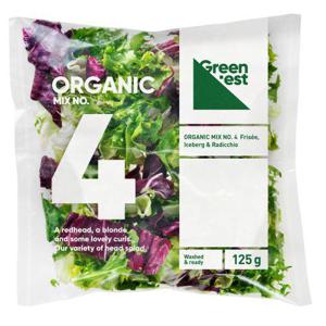 Greenest Salladsmix nr.4 EKO Färdigsköljd 125g  Klass1