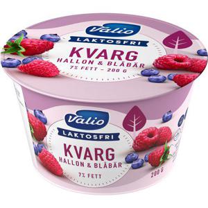 Valio Kvarg Hallon/Blåbär Laktosfri 7,5% 200g