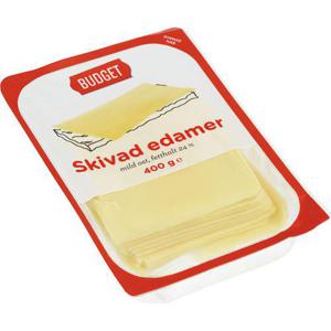 Budget Edamer 24% Skivad 400g
