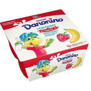 Danonino Fruktkvarg Jordgubb & Banan 4x95g