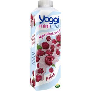 Yoggi Mini Hallon 0,1% 1000g Arla