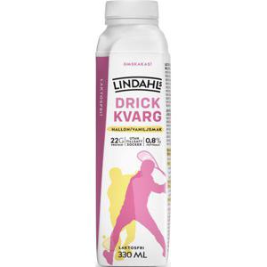 Lindahls Drickkvarg Hallon & Vaniljsmak 0,8% Utan tillsatt Socker 350ml