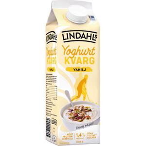 Lindahls Yoghurtkvarg Vanilj 1,4% 1L