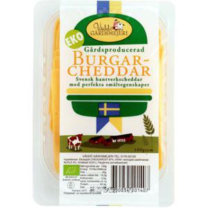 Väddö Gårdsmejeri Svensk Burgarcheddar EKO 100g