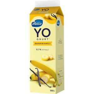 Valio Yoghurt Banan och Vanilj Tillfälligt Besök 0,05% 1000g