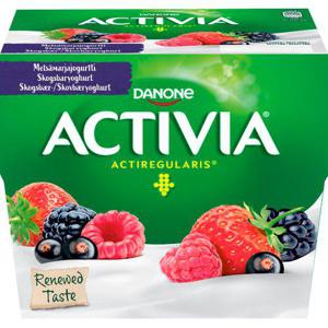 Activia Skogsbär Yoghurt 4x125g