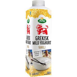 Arla Ko Grekisk Yoghurt Mild Vanilj 5,3% 1000g Arla
