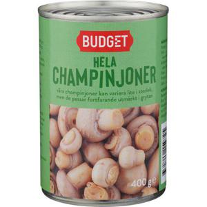 Budget Champinjoner Hela 400g