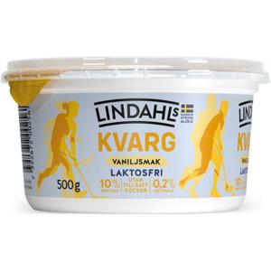 Lindahls Kvarg Vanilj Laktosfri Utan Tillsatt Socker 0,2% 500g