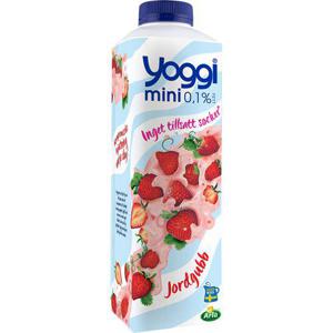 Yoggi Mini Jordgubb 1000g Arla