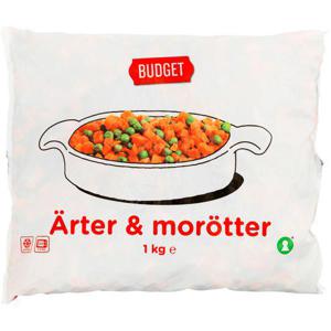 Budget Ärtor & Morötter Fryst 1kg