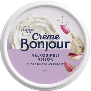 Creme Bonjour Färskost Vitlök Laktosfri 200g Crème Bonjour