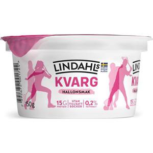 Lindahls Kvarg Hallon Utan Tillsatt Socker 0,2% 150g