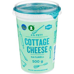Favorit Cottage Cheese Naturell 4% 500g