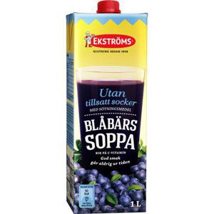 Ekströms Blåbärssoppa utan Tillsatt Socker 1L