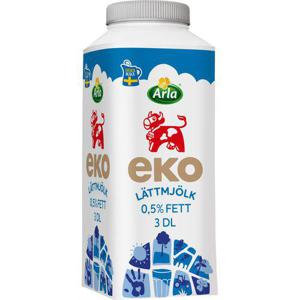 Arla Ko Ekologisk Lättmjölk EKO/KRAV 0,5% 3dl Arla