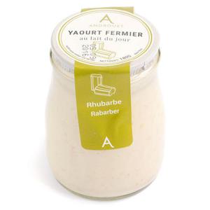 Androuet Yoghurt Rabarber 180g