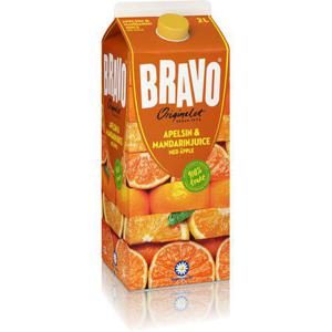 Bravo Juice Apelsin, Äpple & Mandarin 2L