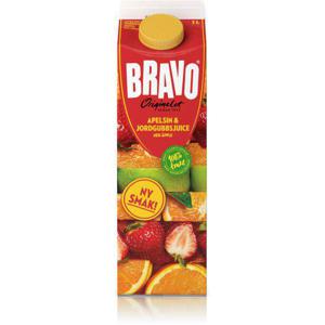 Bravo Juice Apelsin & Jordgubb med Äpple 1L