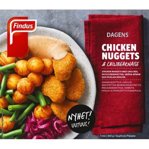 Findus Chicken Nuggets & Chilibea Fryst 360g