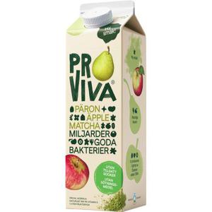 Proviva Fruktdryck Päron, Äpple & Matcha Utan Tillsatt Socker & Sötningsmedel 1L
