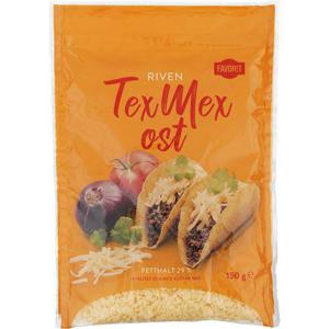 Favorit Tex-Mex Ost Riven 150g