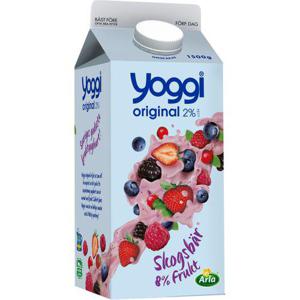 Yoggi Original Skogsbär 2% 1,5kg Arla