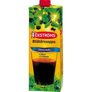 Ekströms Blåbärssoppa Orginal 0,5% 1L