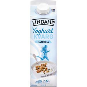Lindahls Yoghurtkvarg Naturell 1,5% 1L