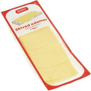 Budget Edamerost skivad 1kg