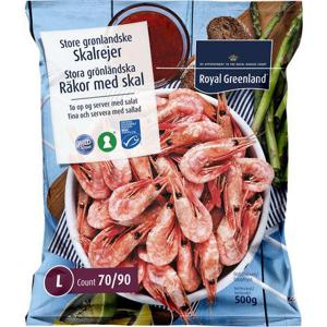 Royalgreenland Räkor med Skal 70/90 Frysta