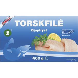 Omega Torskfilé Wet Pack Fryst