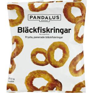 Pandalus Bläckfiskring Panerade Frysta