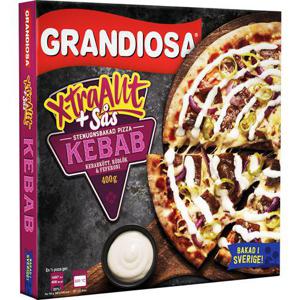 Grandiosa Pizza Kebab med Vitlökssås Fryst 400g