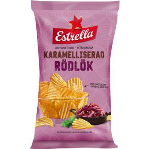 Estrella Chips Karamelliserad Rödlök 275g