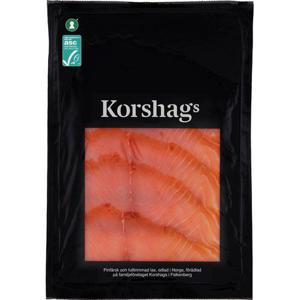 Korshags Kallrökt Laxfilé Skivad ASC 150g